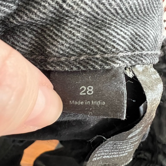 Monki Black Denim Jean Shorts - Picture 4 of 4